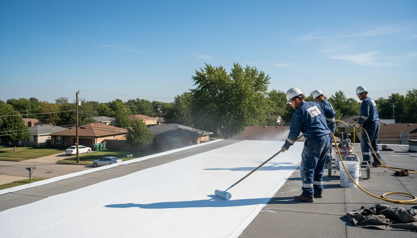 Commercial roof coating in Morgan, TX near me